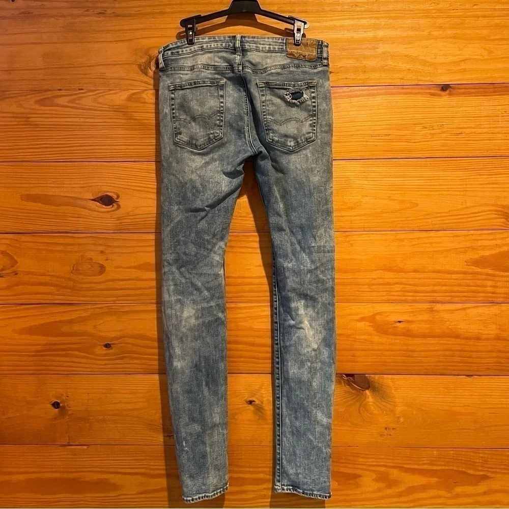 American Eagle Outfitters Men’s Distressed Flex Slim Jeans 32x34